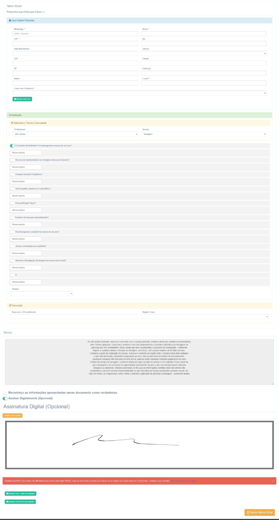 A Ficha de Anamnese do GestãoInk: A Mais Completa do Mercado