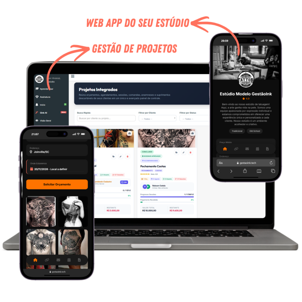 Seu link na bio cadastra cliente, orçamento, agendamento e anamnese?